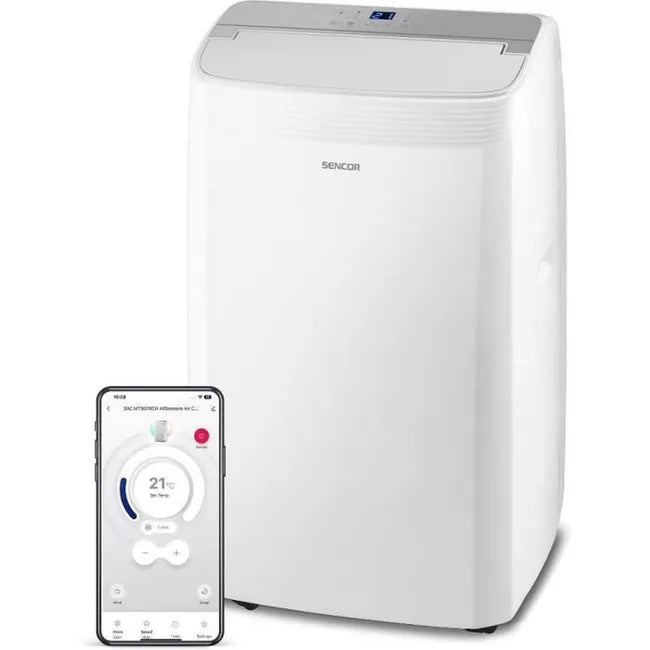 Climatiseur mobile SENCOR SAC MT9040C 9000 BTU Wi-Fi UV C 3 vitesses Blanc